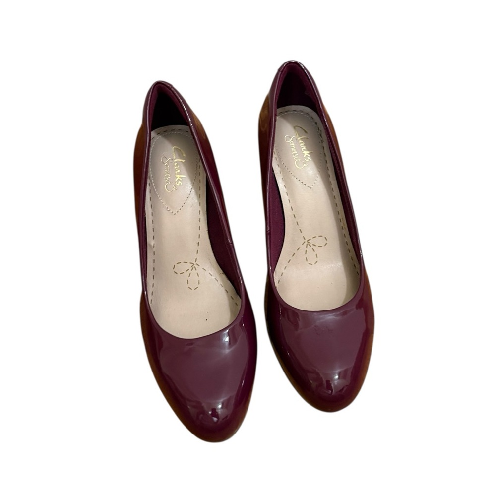 Clarks Women's Deep Red Heels